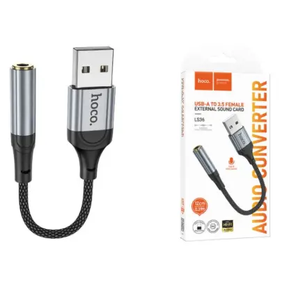 HOCO LS36 USB-A to 3.5 Female External Sound Card