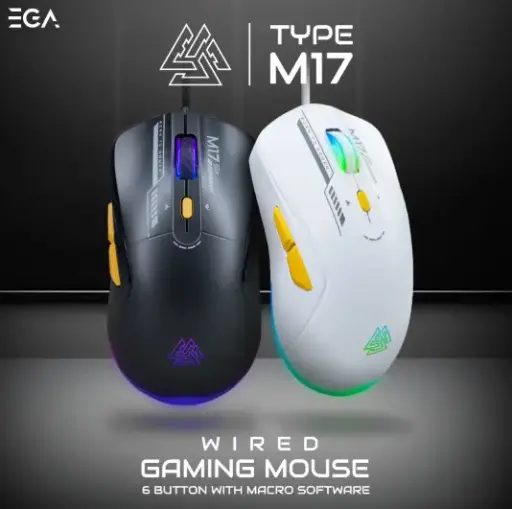 [127266] EGA TYPE M17 Marco Wired Gaming Mouse (Black)